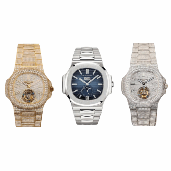 Combo di 3 orologi Patek Philippe + Patek Philippe Nautilus + Patek Philippe Diamond